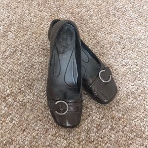 Josef Seibel Gray Metallic Heels